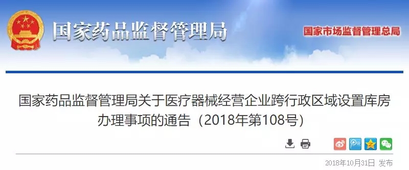 11.1-費小舟-國家藥品監(jiān)督管理局關(guān)于醫(yī)療器械經(jīng)營企業(yè)跨行政區(qū)域設(shè)置庫房辦理事項的通告.webp.jpg 11.1-費小舟-國家藥品監(jiān)督管理局關(guān)于醫(yī)療器械經(jīng)營企業(yè)跨行政區(qū)域設(shè)置庫房辦理事項的通告.webp.jpg